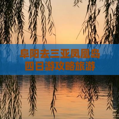 阜阳去三亚凤凰岛四日游