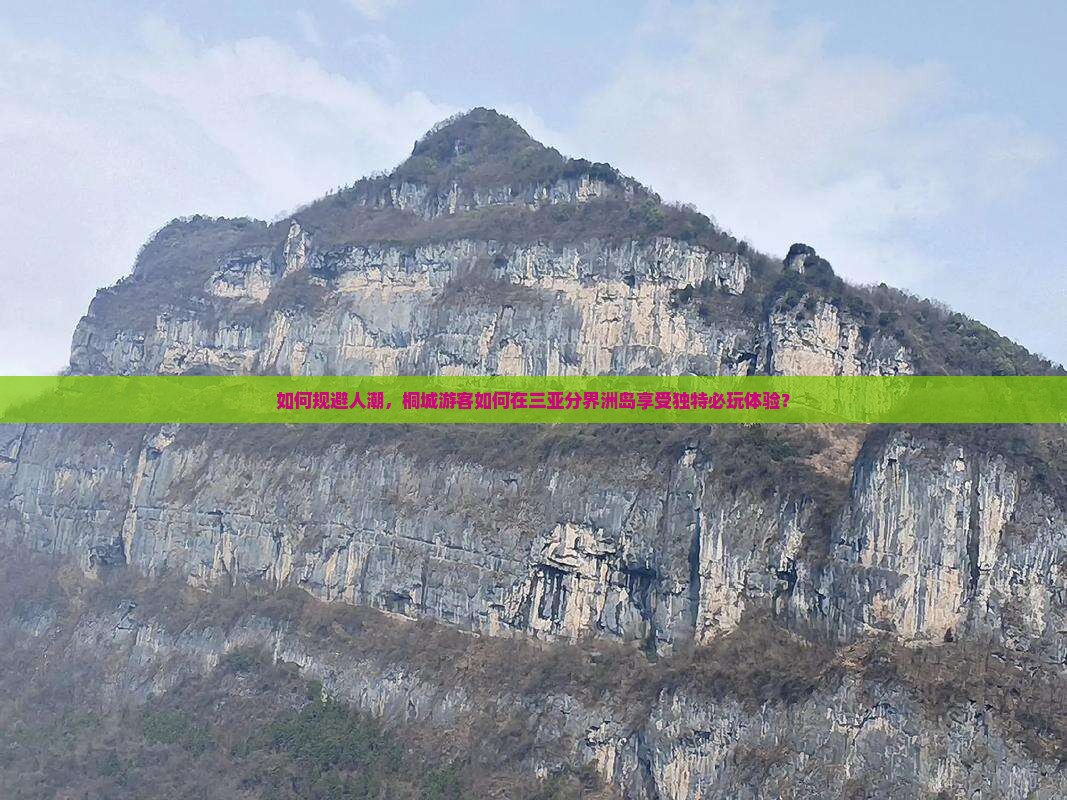如何规避人潮，桐城游客如何在三亚分界洲岛享受独特必玩体验？