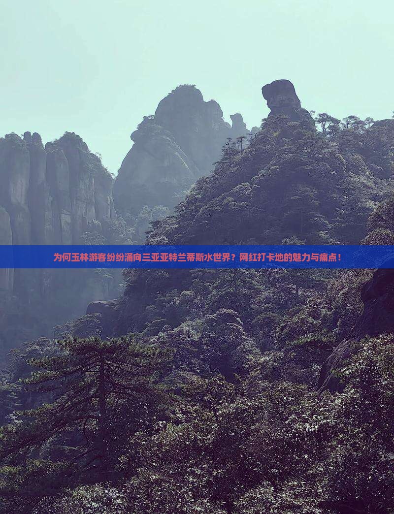 为何玉林游客纷纷涌向三亚亚特兰蒂斯水世界？网红打卡地的魅力与痛点！