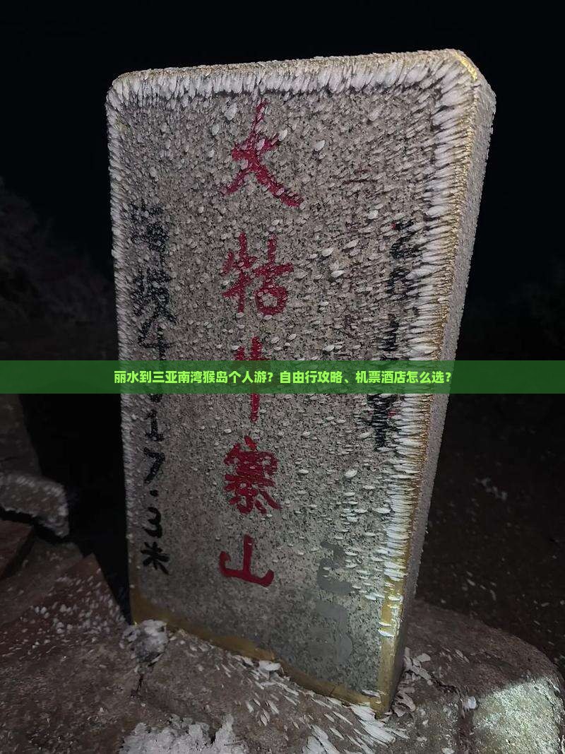 丽水到三亚南湾猴岛个人游？自由行攻略、机票酒店怎么选？