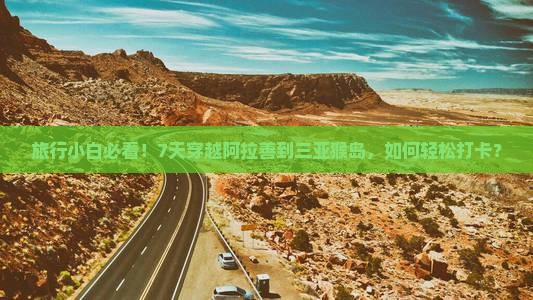 旅行小白必看！7天穿越阿拉善到三亚猴岛，如何轻松打卡？