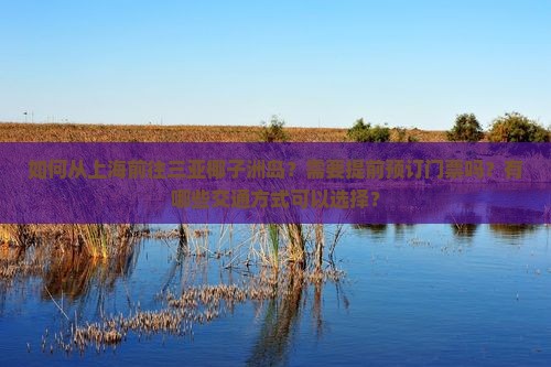 如何从上海前往三亚椰子洲岛？需要提前预订门票吗？有哪些交通方式可以选择？