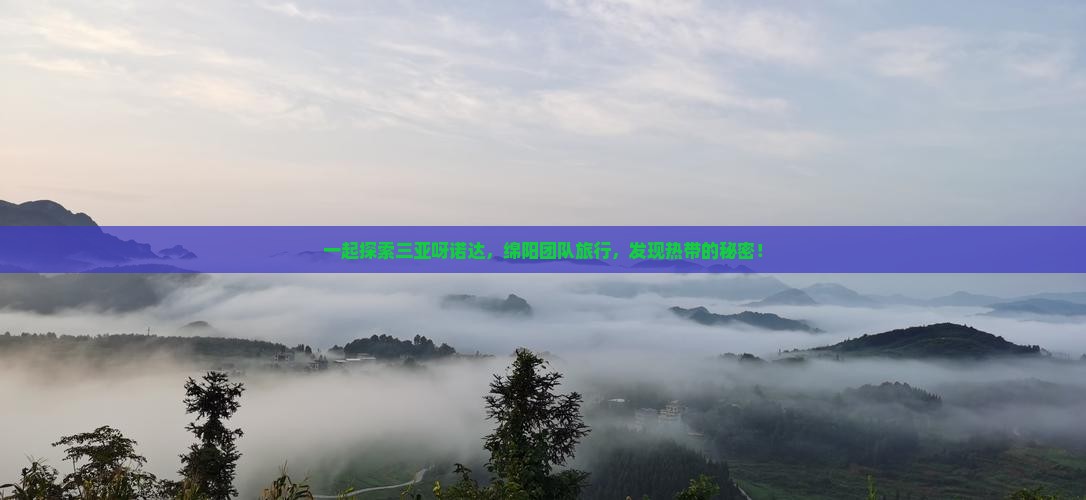 一起探索三亚呀诺达，绵阳团队旅行，发现热带的秘密！