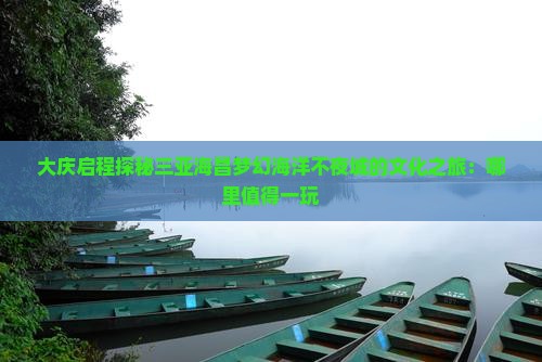 大庆启程探秘三亚海昌梦幻海洋不夜城的文化之旅：哪里值得一玩