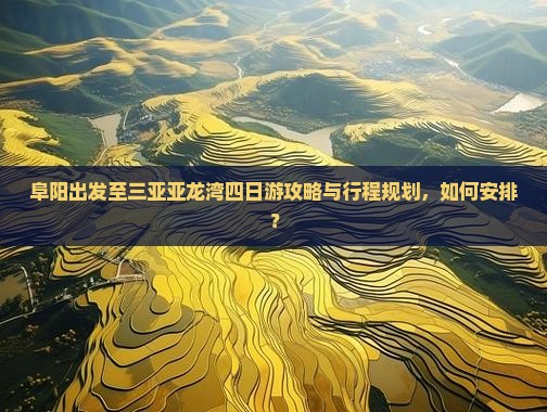 阜阳出发至三亚亚龙湾四日游攻略与行程规划，如何安排？