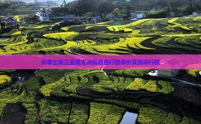 长春出发三亚蜈支洲岛自由行团报价及旅游行程