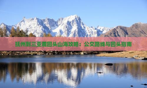 抚州到三亚鹿回头山海攻略：公交路线与回头指南