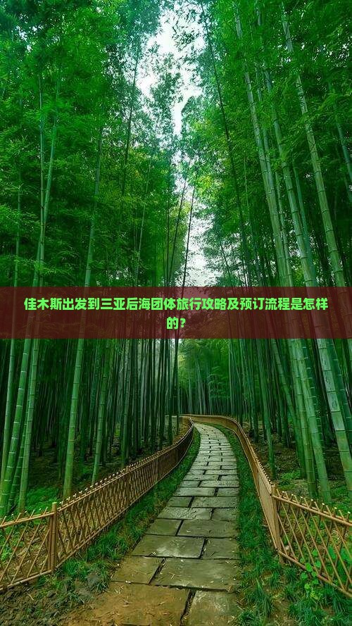 佳木斯出发到三亚后海团体旅行攻略及预订流程是怎样的？