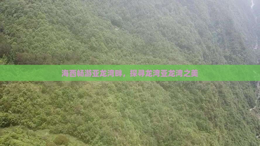 海西畅游亚龙湾畔，探寻龙湾亚龙湾之美