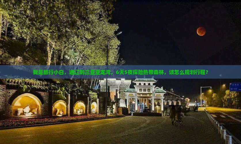 我是旅行小白，通辽到三亚亚龙湾，6天5夜探险热带森林，该怎么规划行程？