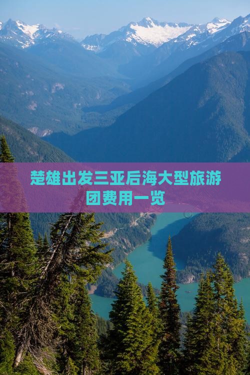 楚雄出发三亚后海大型旅游团费用一览