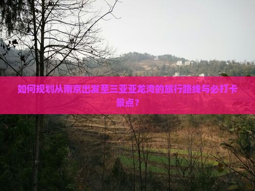 如何规划从南京出发至三亚亚龙湾的旅行路线与必打卡景点？