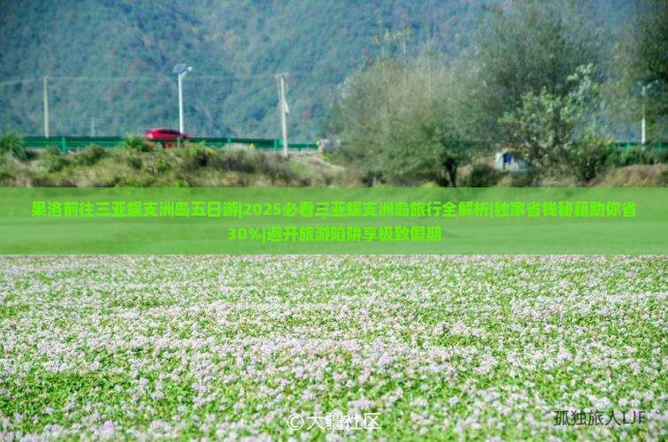 果洛前往三亚蜈支洲岛五日游