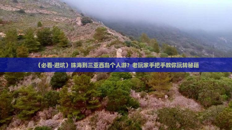 珠海前往三亚西岛个人游
