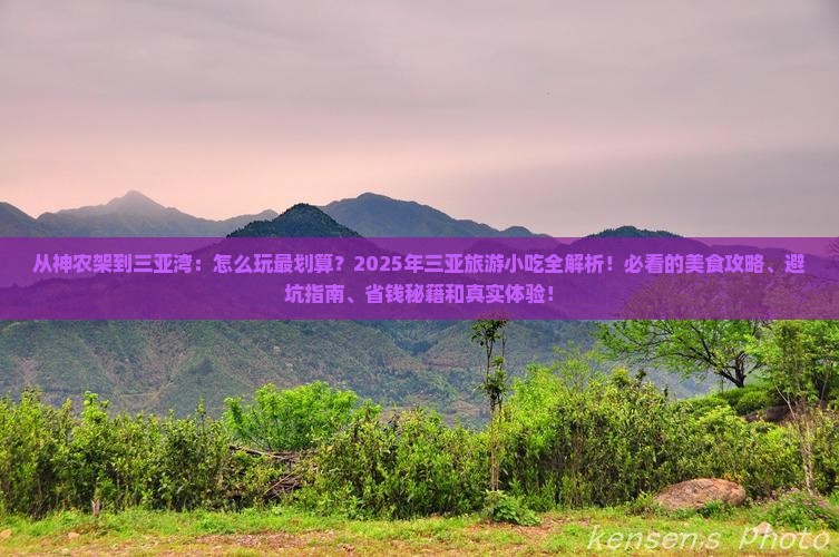 神农架出发三亚三亚湾旅游小吃