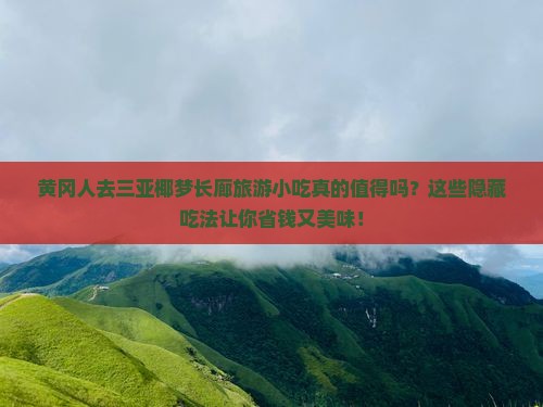 黄冈去三亚椰梦长廊旅游小吃