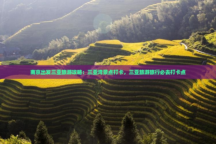 南京去三亚三亚湾旅游打卡点