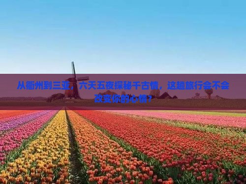 衢州出发三亚千古情六日游