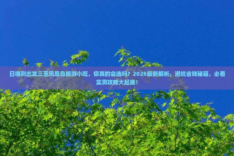 日喀则出发三亚凤凰岛旅游小吃