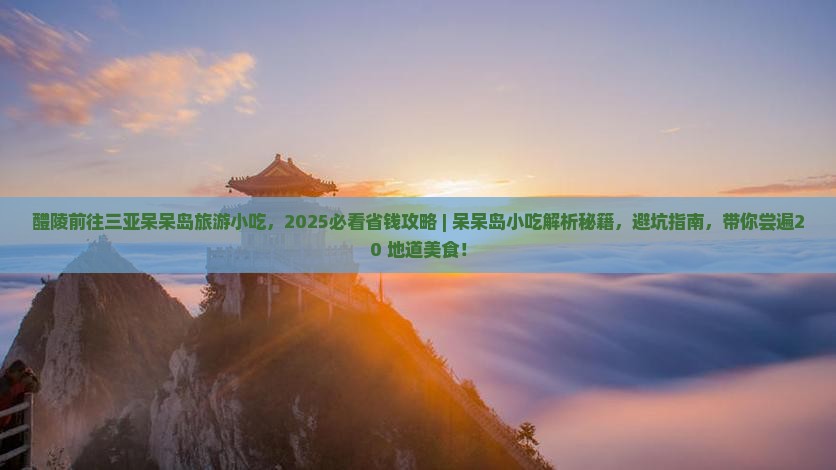 醴陵前往三亚呆呆岛旅游小吃