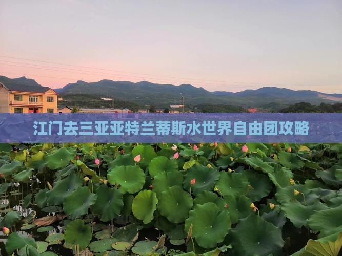 江门去三亚亚特兰蒂斯水世界自由团