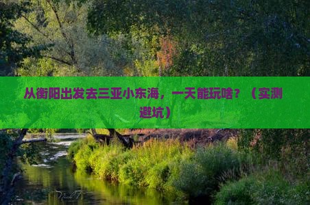 衡阳去三亚小东海一日游