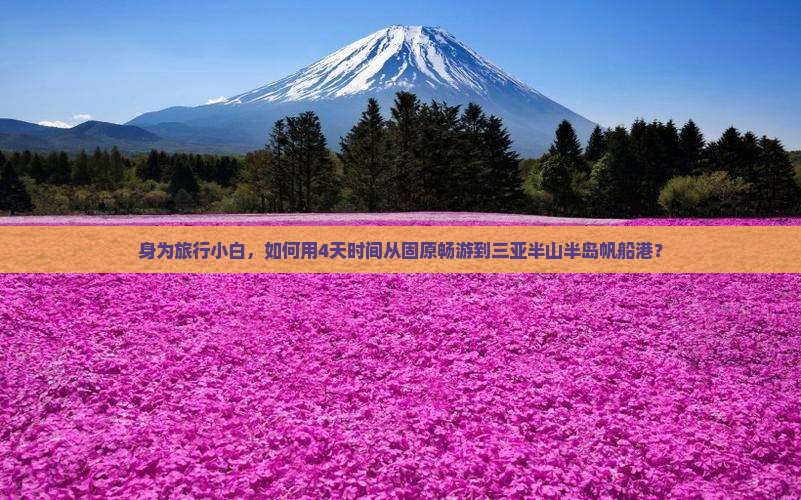 身为旅行小白，如何用4天时间从固原畅游到三亚半山半岛帆船港？