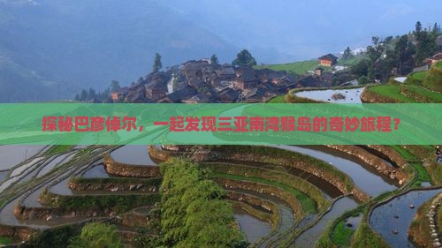 探秘巴彦倬尔，一起发现三亚南湾猴岛的奇妙旅程？