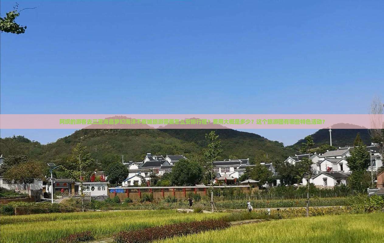 阿坝的游客去三亚海昌梦幻海洋不夜城旅游需要怎么安排行程？费用大概是多少？这个旅游团有哪些特色活动？