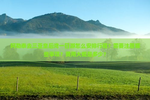 阿勒泰去三亚皇后湾一日游怎么安排行程？需要注意哪些事项？费用大概是多少？