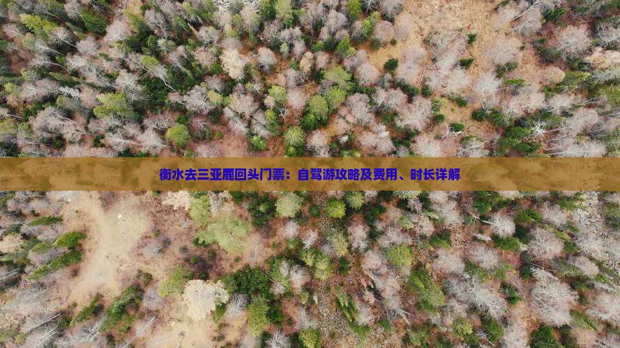 衡水去三亚鹿回头门票：自驾游攻略及费用、时长详解