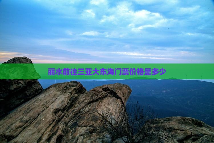 丽水前往三亚大东海门票价格是多少