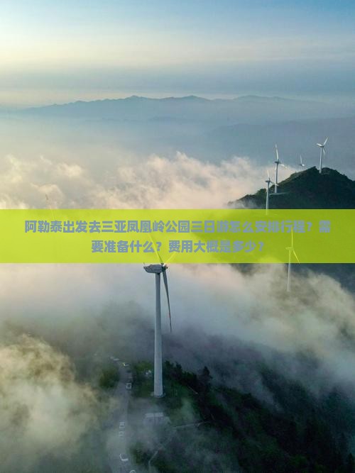 阿勒泰出发去三亚凤凰岭公园三日游怎么安排行程？需要准备什么？费用大概是多少？