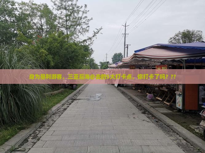 垦利去三亚后海旅游打卡点