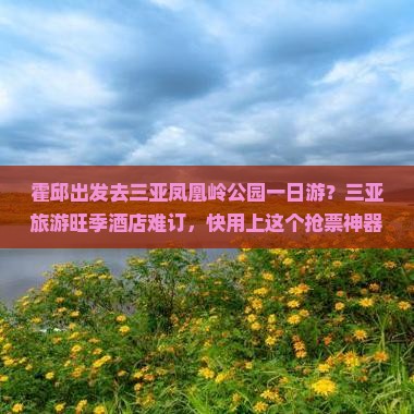 霍邱出发三亚凤凰岭公园一日游