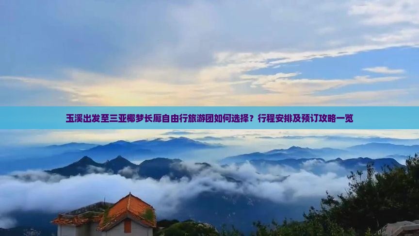 玉溪去三亚椰梦长廊自由团