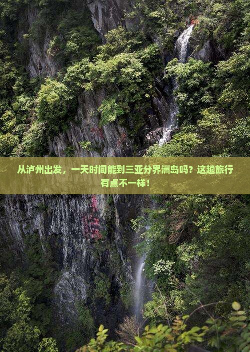 泸州前往三亚分界洲岛一日游