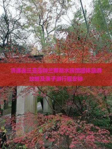 济源去三亚亚特兰蒂斯水族馆团体旅游