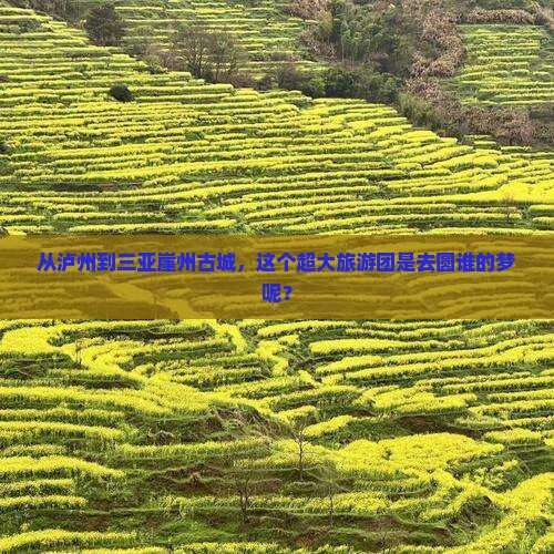 泸州出发三亚崖洲古城大型旅游团