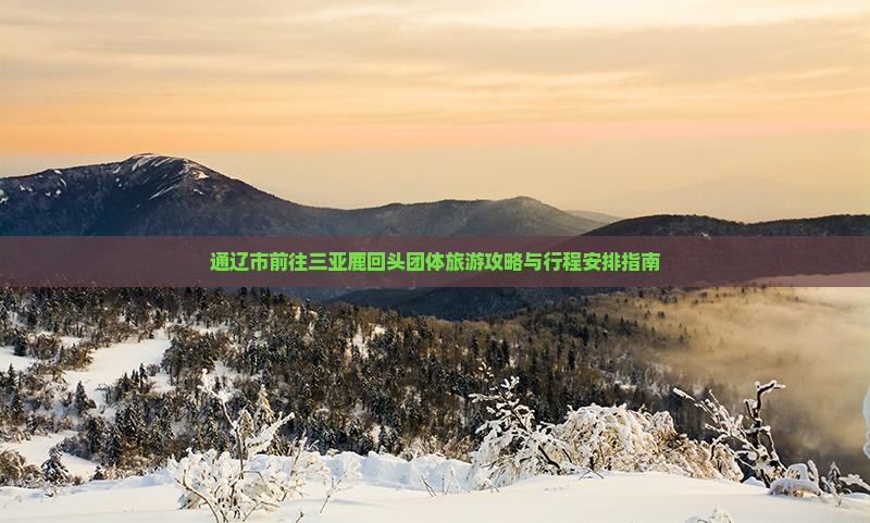通辽市前往三亚鹿回头团体旅游 通辽市前往三亚鹿回头团体旅游