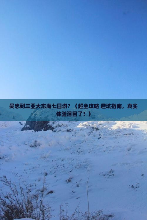吴忠出发三亚大东海七日游