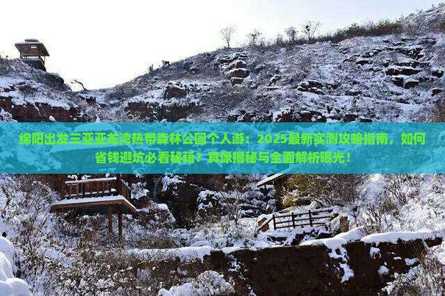绵阳出发三亚亚龙湾热带森林公园个人游