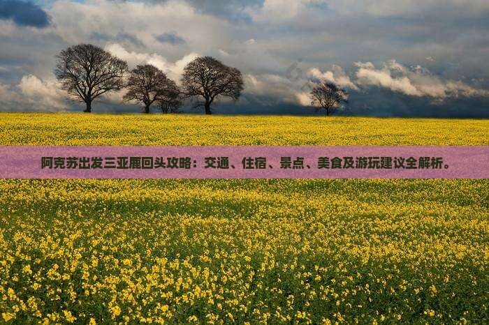阿克苏出发三亚鹿回头攻略