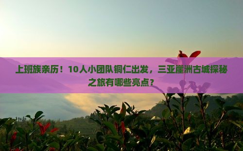 铜仁去三亚崖洲古城大型旅游团