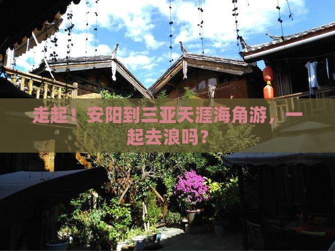 安阳去三亚天涯海角旅游