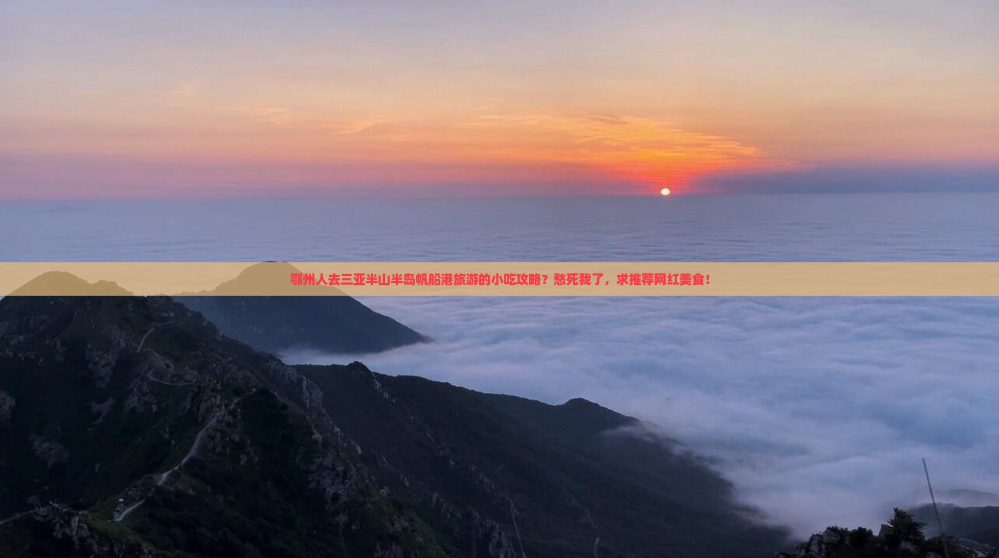 鄂州前往三亚半山半岛帆船港旅游小吃