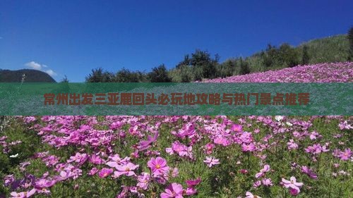 常州出发三亚鹿回头必玩地