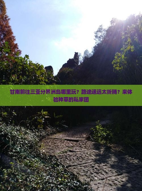 甘南前往三亚分界洲岛哪里玩