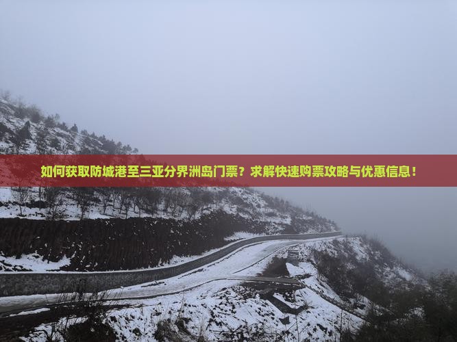 防城港去三亚分界洲岛门票