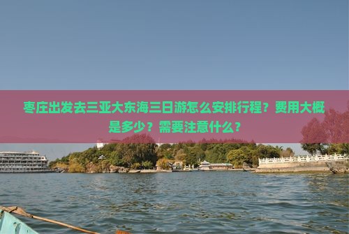枣庄出发三亚大东海三日游